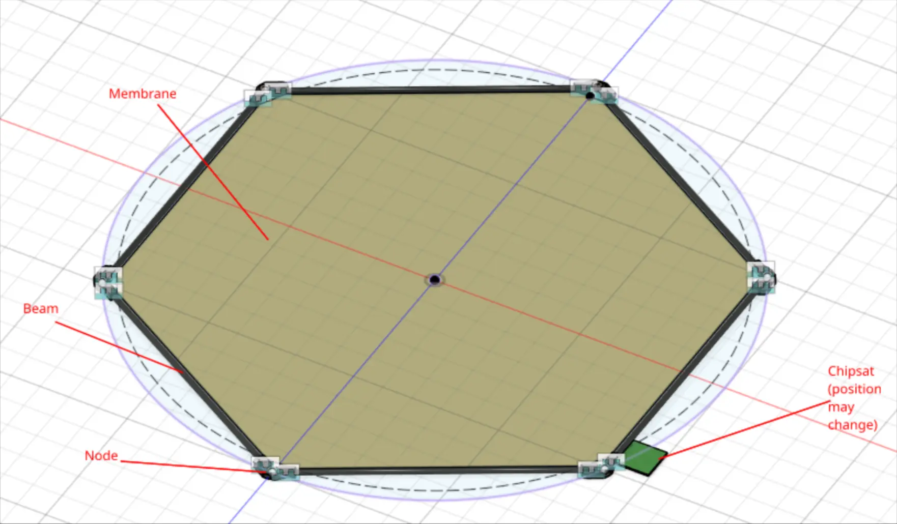 Solar sail illustration